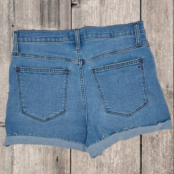 MADEWELL HIGH-RISE DENIM SHORTS, SIZE 33 - Picture 2 of 2